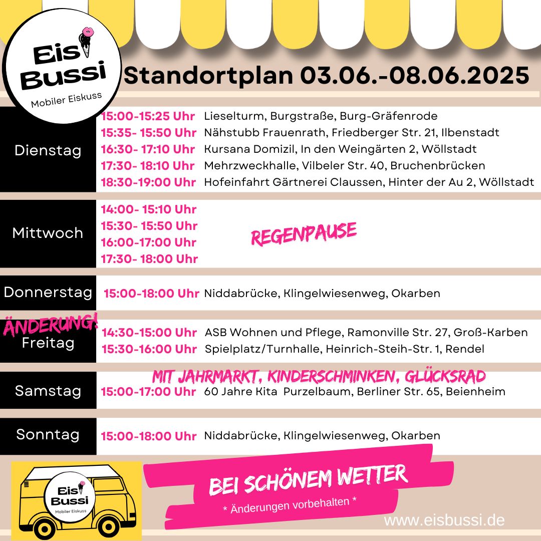 EisBussi, Eisbus, mobiler Eisbus, hausgemachtes Eis, homemade icecream, gelato artigianale, Mohneis, Spaghettieis, Erdbeereis, mobiles Eiscatering, eiscatering Frankfurt, Standorte Eisbus, Eisbustour, Radtour RheinMaingebiet, Wochenplan Juni, Eis für Hochzeit, Eis für Event, Eis für Veranstaltung, Eis für Party, Eisüberraschung, Eiscatering, Wochenendausflug, eis macht glücklich, mobiler Caterer, vintage Bus