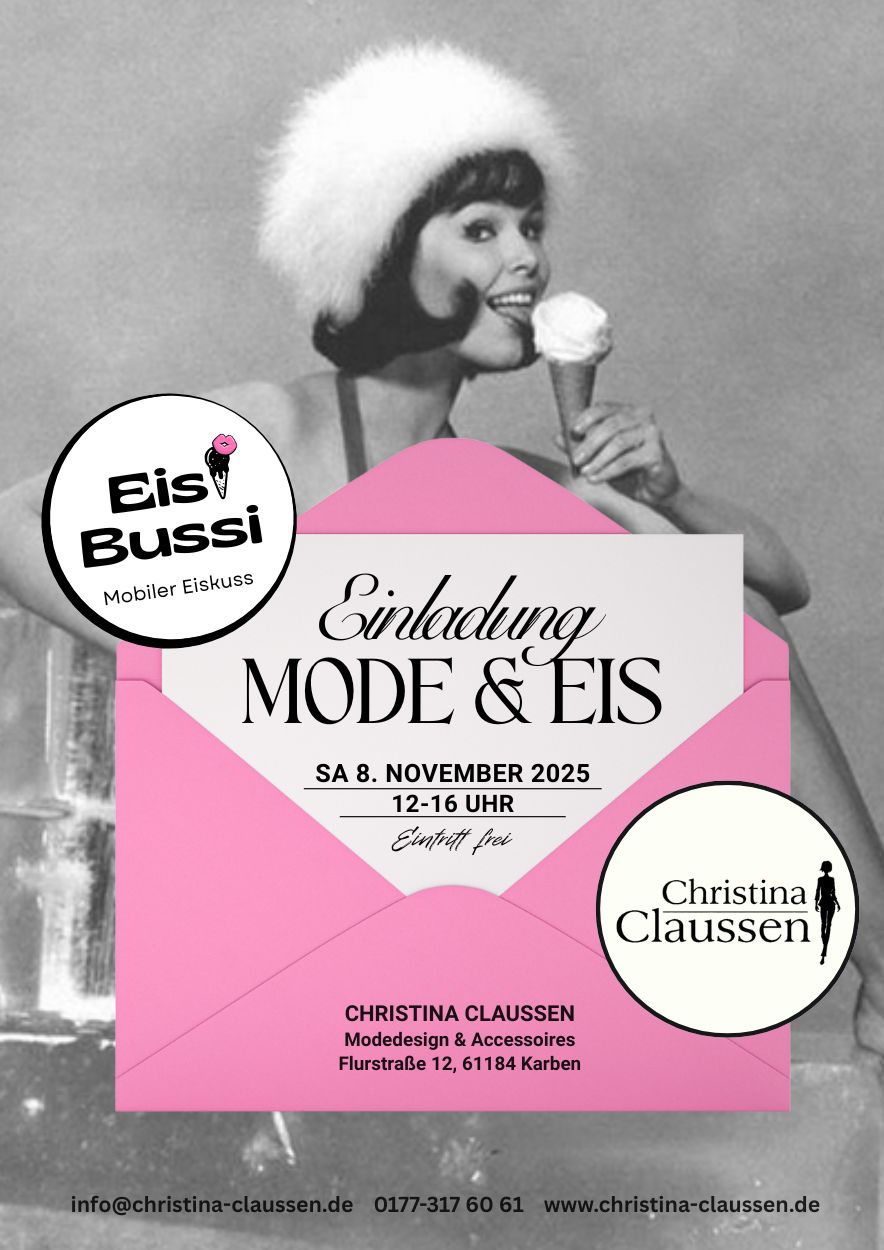 Eis + Mode, Eis und Mode, EisBussi, Eisparty, Eiscatering, Eis indoor, Eisgenuss, hausgemachtes Eis, Eis im Winter, Wintereis, Eisevent, Christina Claussen, Christina Claussen Modedesign, Designermode, Modeevent, Wintermode, Puffermantel